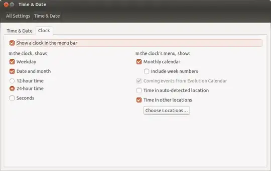 Time & Date settings