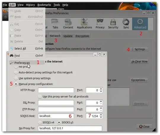 FIrefox setup example