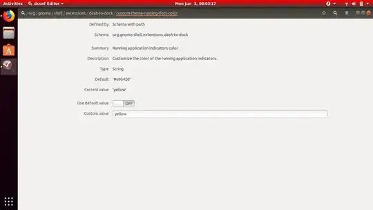 changing the color of "running-dot"