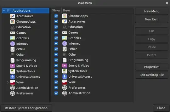 Cinnamon Menu Editor