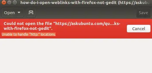 Error - Unable to handle “http:” locations.