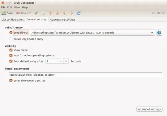 Sceenshot from Grub Configuration 5.0.6