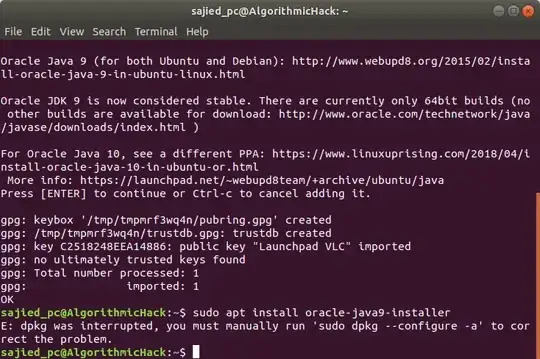 terminal screenshot, adding Oracle Java 9 PPA, successful, but installing oracle-java9-installer fails