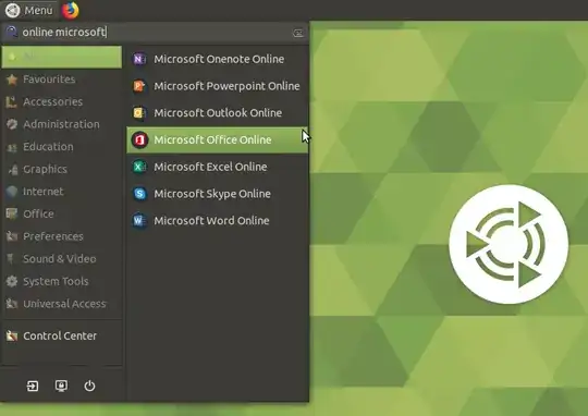 Microsoft Online stuff in menu