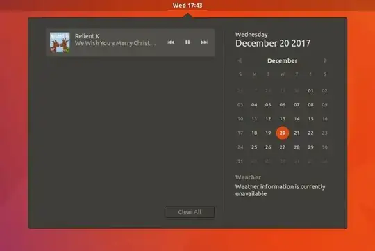 gnome panel media control