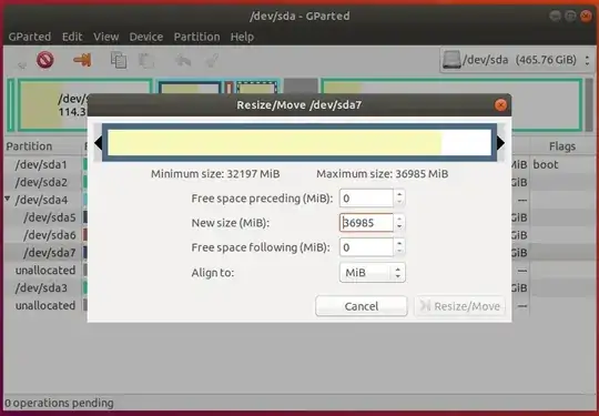 There is no space to extend