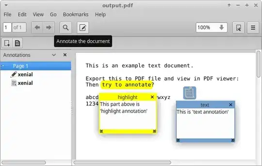 Using annotation in Evince 3.18.2-1ubuntu4