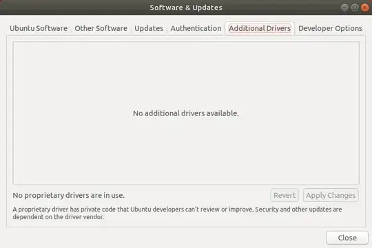no additional drivers available
