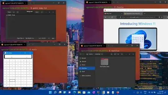 GUI apps in WSL