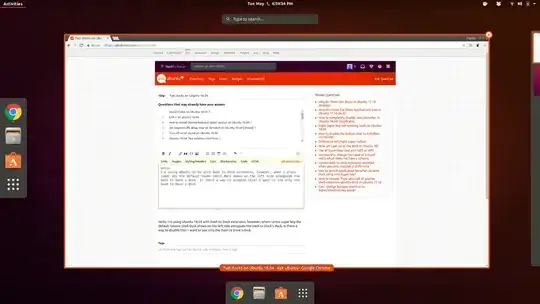 Screenshot of the problem