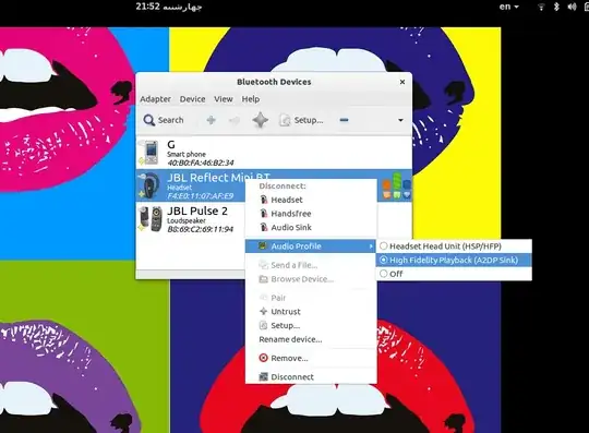 selecting audio profile