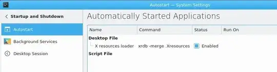 Settings dialog example