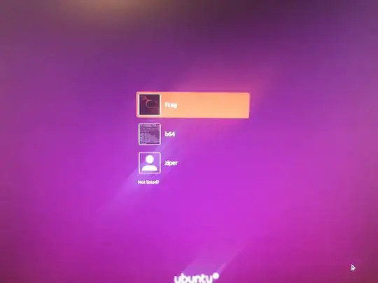 users at login screen