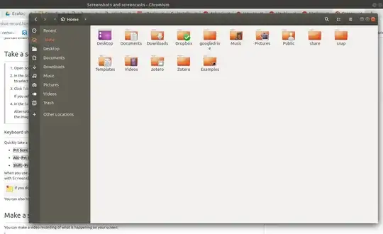 Screenshot of home screen folder