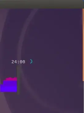 Terminal with Overlay scrollbar which has no trough