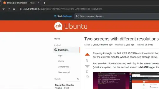 This picture is of what the right side screen (display port) actually shows on the monitor