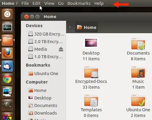 Nautilus toolbar options