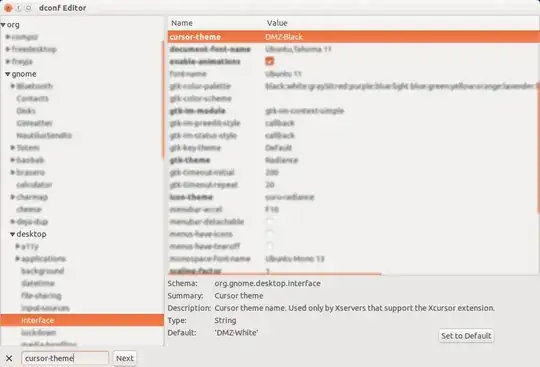 Change mouse cursor theme via Dconf Editor