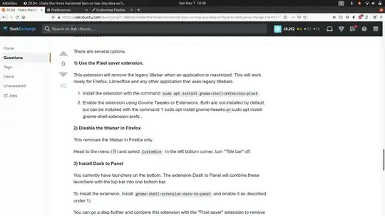 Pixel saver extension