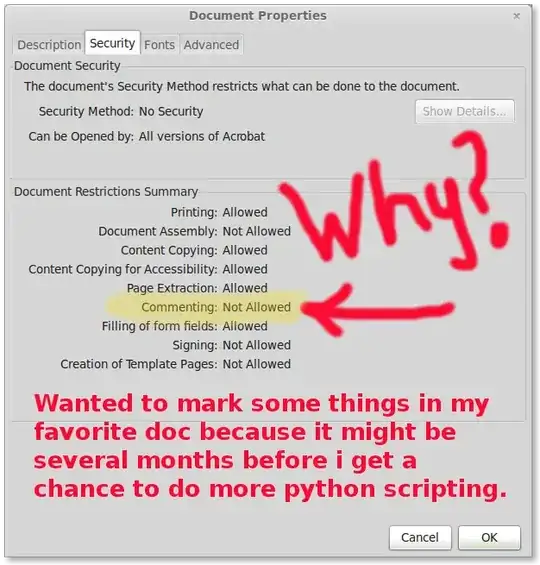 Linux Adobe Reader 9 Document Properties --> Security Tab --> "Commenting: NOT ALLOWED"