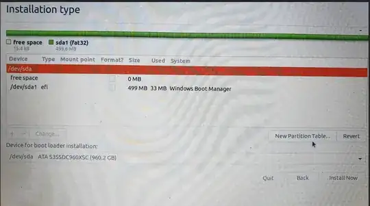 ubuntu installation screen