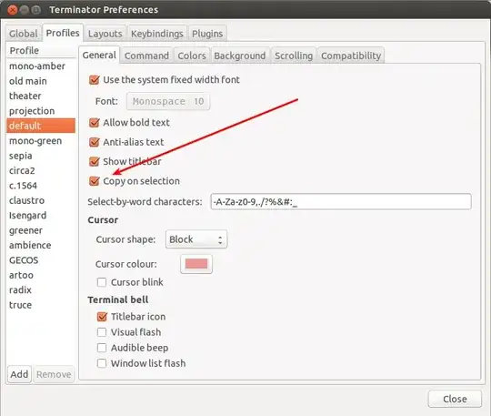 terminator preferences