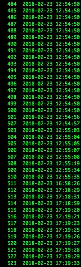 Timestamp observation 1