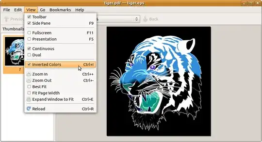 Inverted Colors mode in Atril