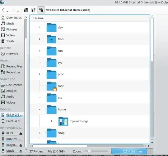 file structure in live session