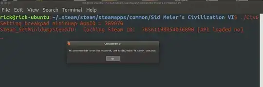 Screenshot of terminal output
