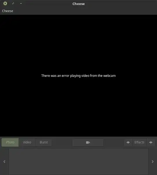 Screenshot showcasing the issue