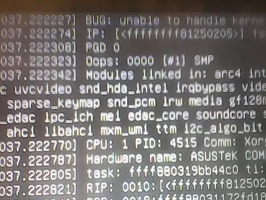 close-up of kernel message