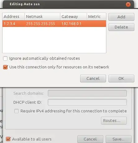 nm-connection-editor edit routes screen