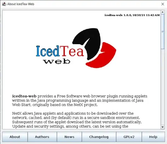 IcedTea-Web about dialog