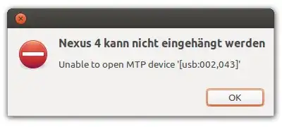 error message that might pop up when connecting