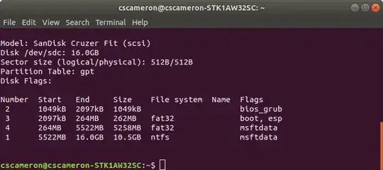 sudo parted -ls /dev/sdx