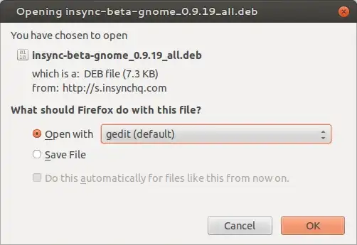 FF Opening In Dialog