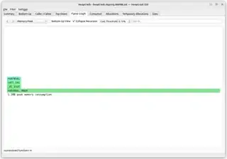 "Flame Graph" screen
