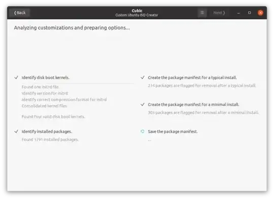 The Cubic Prepare Page