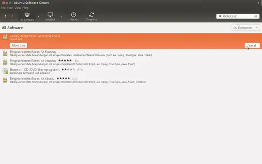 Installing the package in the Software Center