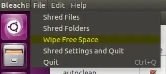 The option I'm referring to in the Bleach Bit GUI