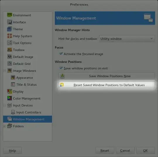 GIMP Preferences dialog