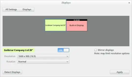This is my display windows and, as you can see, there is no scale option.