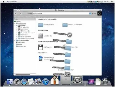directories stacked like a stem