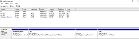 Volume manager screenshot