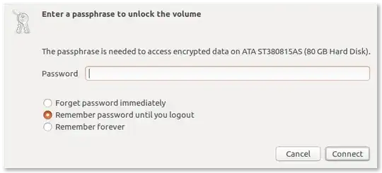 Ubuntu prompts passphrase to unlock volume