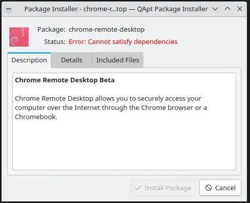 Error: Cannon satisfy dependencies