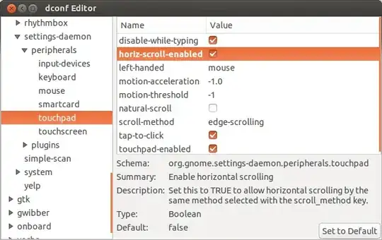 Enable horizontal scrolling