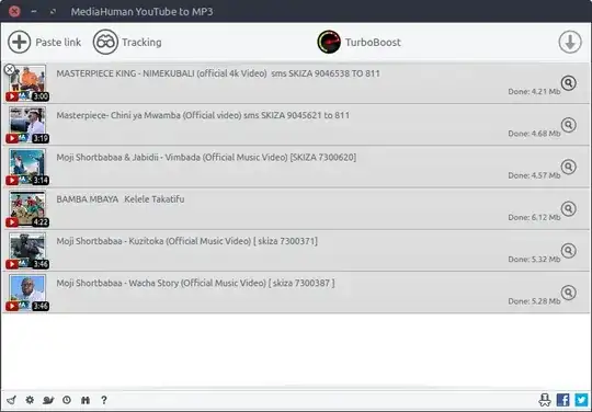 Youtube to MP3 main interface