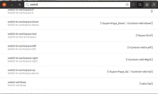 dconf-editor switch workspace keybindings